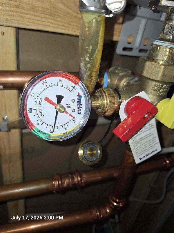 Performed maintenance evaluation on tankless water heater system that had not been serviced in several years. Assessed plumbing system including pressure regulation components, brass fittings, and copper piping connections. Inspected continuously running toilet to diagnose malfunction and determine necessary repairs.