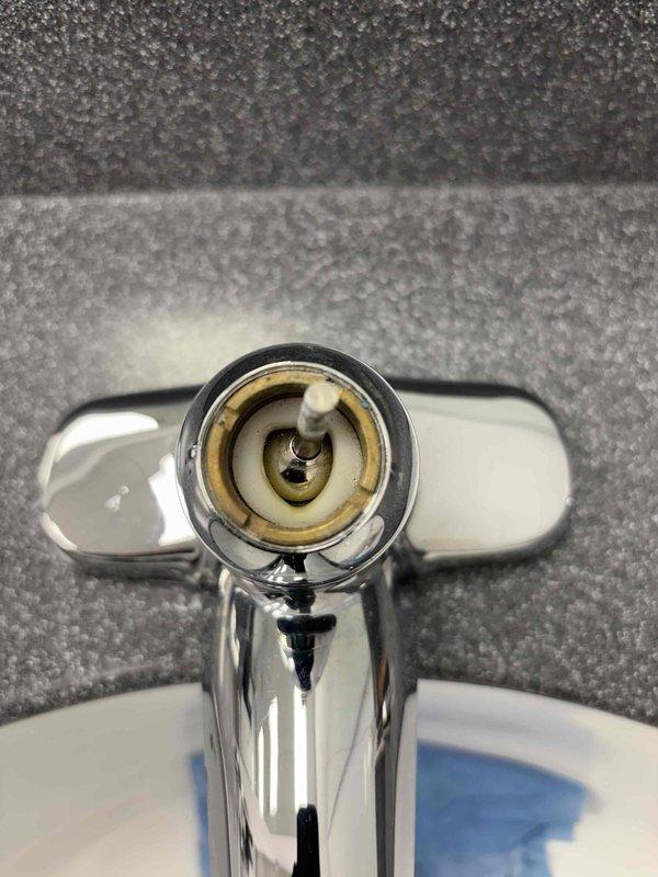 Diagnosed faulty cartridge in existing bathroom faucet and performed complete faucet replacement. Installed new chrome single-handle faucet on granite countertop, ensuring proper mounting and seal integrity. Tested water flow and verified no leaks at supply connections and aerator assembly upon completion. Diagnosed faulty cartridge in existing bathroom faucet and performed complete faucet replacement. Installed new chrome single-handle faucet on granite countertop, ensuring proper mounting and seal integrity. Tested water flow and verified no leaks at supply connections and aerator assembly upon completion.