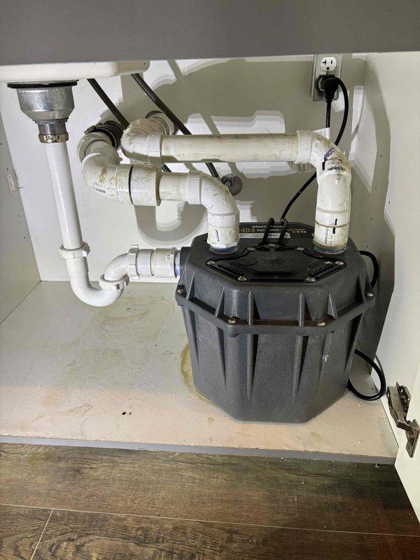 Completed pump replacement for under-sink water filtration system as specified in approved quote. Replaced existing filtration pump unit with new assembly, verified all PVC connections to drainage system and water supply lines, tested system for proper operation and confirmed no leaks present. Completed pump replacement for under-sink water filtration system as specified in approved quote. Replaced existing filtration pump unit with new assembly, verified all PVC connections to drainage system and water supply lines, tested system for proper operation and confirmed no leaks present.