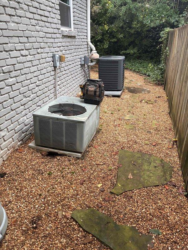 Responded to no cooling complaint and performed AC system diagnostics on residential split system. Inspected indoor air handler unit in basement and outdoor condenser units, verified electrical connections, checked refrigerant levels, and tested system operation. Completed necessary repairs to restore cooling functionality to the HVAC system. Responded to no cooling complaint and performed AC system diagnostics on residential split system. Inspected indoor air handler unit in basement and outdoor condenser units, verified electrical connections, checked refrigerant levels, and tested system operation. Completed necessary repairs to restore cooling functionality to the HVAC system.