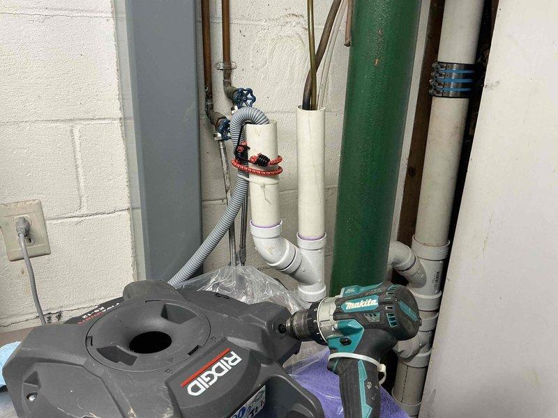 Responded to clogged washing machine drain line with water leaking from PVC piping. Upon arrival, inspected the utility room plumbing system and identified the blockage in the drainage line. Utilized professional drain cleaning equipment to clear the obstruction and restore proper flow. Verified all PVC connections were secure and tested the system to ensure proper drainage function with no further leaks. Responded to clogged washing machine drain line with water leaking from PVC piping. Upon arrival, inspected the utility room plumbing system and identified the blockage in the drainage line. Utilized professional drain cleaning equipment to clear the obstruction and restore proper flow. Verified all PVC connections were secure and tested the system to ensure proper drainage function with no further leaks.