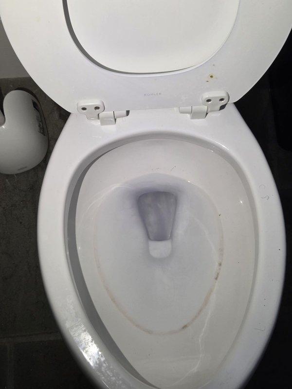 Responded to customer concern regarding toilet running intermittently after previous service. Inspected Kohler toilet, water supply line, and fill valve assembly. Documented current installation with supply line properly connected and toilet operating normally at time of inspection. Responded to customer concern regarding toilet running intermittently after previous service. Inspected Kohler toilet, water supply line, and fill valve assembly. Documented current installation with supply line properly connected and toilet operating normally at time of inspection.