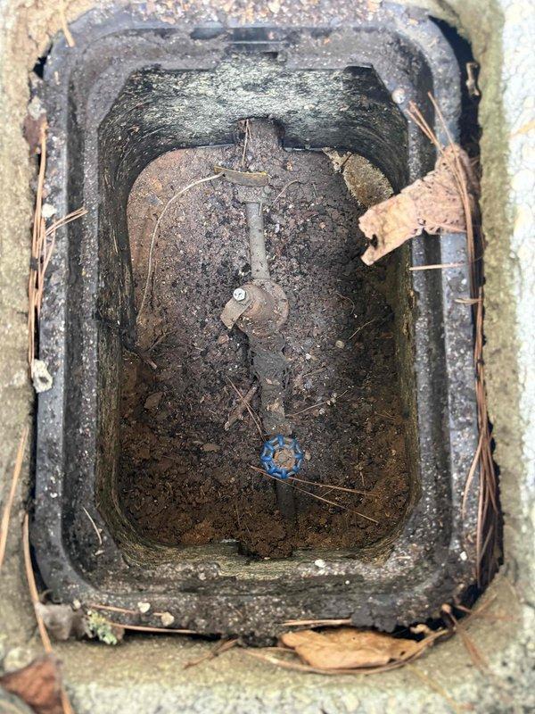 Performed video sewer scope inspection of main line extending 31 feet 4 inches from access point. Inspection revealed moderate accumulation of sediment and debris in lower portion of pipe, with visible staining and discoloration on interior walls indicating normal usage patterns. Access point container showed heavy accumulation of leaves, organic matter, and surface debris requiring maintenance attention. Performed video sewer scope inspection of main line extending 31 feet 4 inches from access point. Inspection revealed moderate accumulation of sediment and debris in lower portion of pipe, with visible staining and discoloration on interior walls indicating normal usage patterns. Access point container showed heavy accumulation of leaves, organic matter, and surface debris requiring maintenance attention.