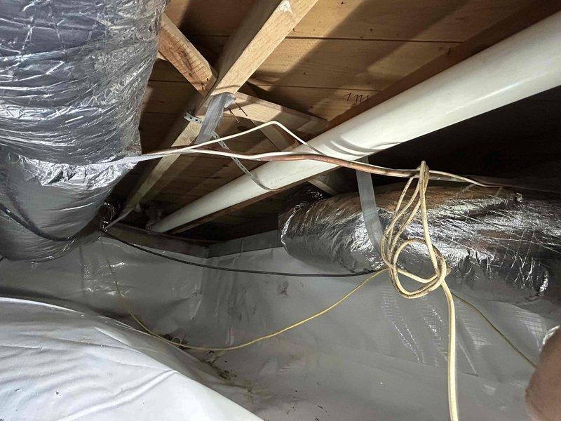Completed cast iron plumbing replacement in attic space. Removed deteriorated cast iron drain lines and installed new PVC drainage piping, properly secured to structural joists with appropriate hangers and strapping. All work performed in accordance with local plumbing codes and manufacturer specifications. Completed cast iron plumbing replacement in attic space. Removed deteriorated cast iron drain lines and installed new PVC drainage piping, properly secured to structural joists with appropriate hangers and strapping. All work performed in accordance with local plumbing codes and manufacturer specifications.