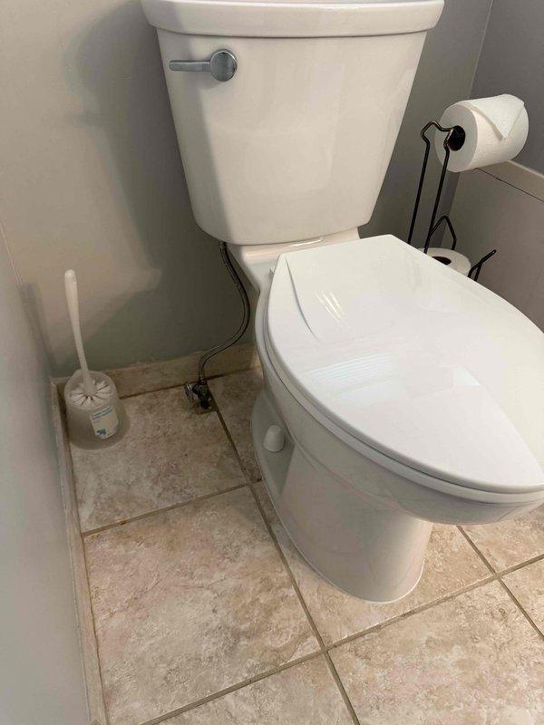 Completed installation of two customer-provided toilets in residential bathrooms. Both units were properly set, leveled, and secured to flanges with new wax rings and mounting hardware. Connected water supply lines to shut-off valves and tested for proper fill, flush operation, and verified no leaks at tank-to-bowl connections or supply line fittings. All installations meet plumbing code requirements and are fully operational. Completed installation of two customer-provided toilets in residential bathrooms. Both units were properly set, leveled, and secured to flanges with new wax rings and mounting hardware. Connected water supply lines to shut-off valves and tested for proper fill, flush operation, and verified no leaks at tank-to-bowl connections or supply line fittings. All installations meet plumbing code requirements and are fully operational.
