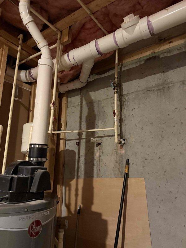Responded to basement leak involving PVC pipe penetration through foundation wall. Upon inspection, identified compromised pipe seal where drainage line passed through concrete, allowing moisture infiltration into finished storage area. Repaired leak by resealing pipe penetration point, ensuring proper waterproofing around PVC fitting. Verified system integrity and confirmed no active water intrusion upon completion. Responded to basement leak involving PVC pipe penetration through foundation wall. Upon inspection, identified compromised pipe seal where drainage line passed through concrete, allowing moisture infiltration into finished storage area. Repaired leak by resealing pipe penetration point, ensuring proper waterproofing around PVC fitting. Verified system integrity and confirmed no active water intrusion upon completion.