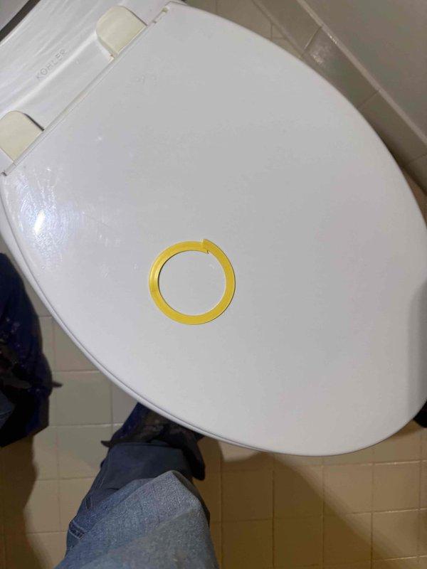 Responded to service call for running toilet. Upon inspection, found toilet tank continuously filling due to faulty flapper valve seal. Removed tank lid and identified worn yellow flapper seal on flush valve assembly causing water to leak from tank into bowl. Float mechanism and fill valve appeared functional with proper water level settings. Documented existing conditions including mineral deposits in tank and component configuration. Toilet restored to proper operation with flapper replacement, eliminating continuous water flow and resolving running toilet issue. Responded to service call for running toilet. Upon inspection, found toilet tank continuously filling due to faulty flapper valve seal. Removed tank lid and identified worn yellow flapper seal on flush valve assembly causing water to leak from tank into bowl. Float mechanism and fill valve appeared functional with proper water level settings. Documented existing conditions including mineral deposits in tank and component configuration. Toilet restored to proper operation with flapper replacement, eliminating continuous water flow and resolving running toilet issue.