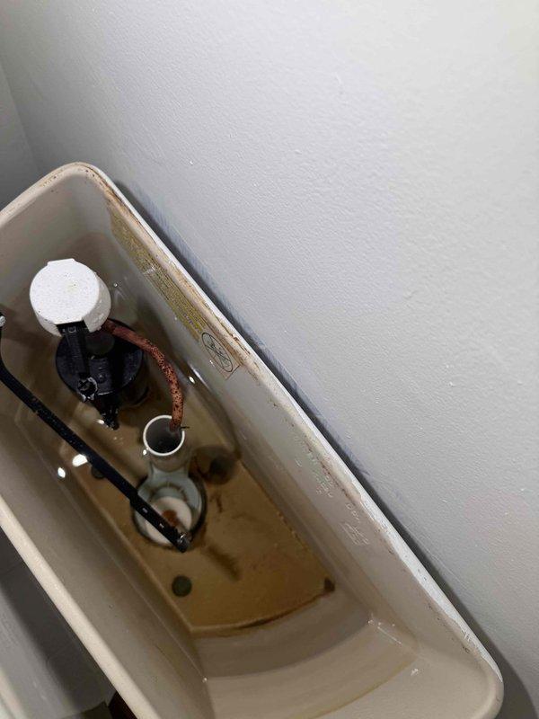 Responded to main level toilet running continuously. Upon inspection, found toilet tank fill valve and float assembly showing significant age and mineral buildup causing improper shutoff. Replaced faulty fill valve assembly to restore proper water flow control and eliminate running water issue. System tested and operating correctly upon completion. Responded to main level toilet running continuously. Upon inspection, found toilet tank fill valve and float assembly showing significant age and mineral buildup causing improper shutoff. Replaced faulty fill valve assembly to restore proper water flow control and eliminate running water issue. System tested and operating correctly upon completion.