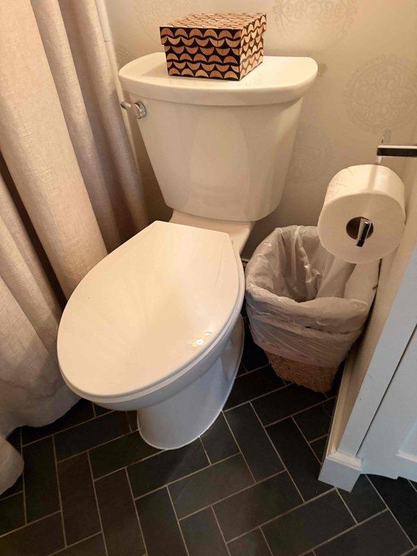 Completed toilet replacement in residential bathroom. Removed existing toilet and installed new white two-piece Kohler toilet unit, ensuring proper sealing, secure mounting, and leak-free water supply connection. Verified proper flush operation and drainage function upon completion. Completed toilet replacement in residential bathroom. Removed existing toilet and installed new white two-piece Kohler toilet unit, ensuring proper sealing, secure mounting, and leak-free water supply connection. Verified proper flush operation and drainage function upon completion.
