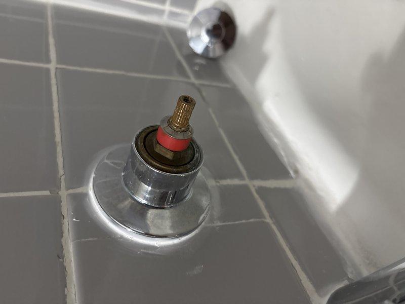 Replaced stripped valve stem and handles on tub shower fixture. Removed and installed new chrome-plated valve cartridge assembly with fresh O-ring seals to restore proper operation. Addressed leaking handheld showerhead and inspected tub drain mechanism for proper sealing function. Replaced stripped valve stem and handles on tub shower fixture. Removed and installed new chrome-plated valve cartridge assembly with fresh O-ring seals to restore proper operation. Addressed leaking handheld showerhead and inspected tub drain mechanism for proper sealing function.