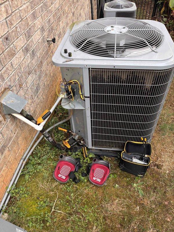 Responded to service call regarding inadequate cooling from upstairs air conditioning unit. Property has three outdoor condensing units and three indoor air handlersātwo located in basement and one in attic. Upon arrival, performed diagnostic evaluation of attic unit which services the upstairs zone. Inspected air handler and found heavily soiled air filter restricting airflow, consistent with customer report of rapid filter contamination requiring monthly replacement frequency.
Proceeded to outdoor condensing unit servicing the affected zone. Connected manifold gauge set to measure refrigerant pressures and temperatures. Identified low refrigerant charge as contributing factor to reduced cooling capacity. Inspected refrigerant line set for potential leaks. Checked drain pan assembly and condensate drainage system, noting mineral buildup and debris accumulation in drain pan. Verified condensate drain line flow and SUPCO safety switch operation.
Replaced dirty air filter with approp Responded to service call regarding inadequate cooling from upstairs air conditioning unit. Property has three outdoor condensing units and three indoor air handlersātwo located in basement and one in attic. Upon arrival, performed diagnostic evaluation of attic unit which services the upstairs zone. Inspected air handler and found heavily soiled air filter restricting airflow, consistent with customer report of rapid filter contamination requiring monthly replacement frequency.
Proceeded to outdoor condensing unit servicing the affected zone. Connected manifold gauge set to measure refrigerant pressures and temperatures. Identified low refrigerant charge as contributing factor to reduced cooling capacity. Inspected refrigerant line set for potential leaks. Checked drain pan assembly and condensate drainage system, noting mineral buildup and debris accumulation in drain pan. Verified condensate drain line flow and SUPCO safety switch operation.
Replaced dirty air filter with approp