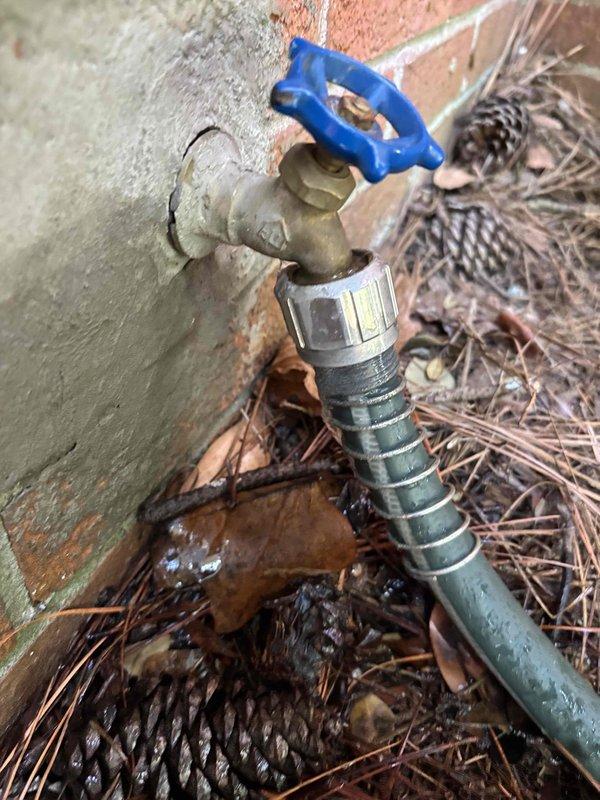 Responded to customer concern regarding abnormally high water consumption. Inspected exterior hose spigot and found active drip from valve seat, contributing to continuous water waste. Examined toilet in bathroom and identified fill valve running intermittently for 1-2 minutes post-flush, indicating faulty flapper or fill valve mechanism allowing water to leak from tank to bowl. Photographed both fixtures for documentation. Advised customer that these two identified leaks are likely causing the elevated water usage and recommended repair of hose spigot valve and toilet tank components to resolve the issue. Responded to customer concern regarding abnormally high water consumption. Inspected exterior hose spigot and found active drip from valve seat, contributing to continuous water waste. Examined toilet in bathroom and identified fill valve running intermittently for 1-2 minutes post-flush, indicating faulty flapper or fill valve mechanism allowing water to leak from tank to bowl. Photographed both fixtures for documentation. Advised customer that these two identified leaks are likely causing the elevated water usage and recommended repair of hose spigot valve and toilet tank components to resolve the issue.