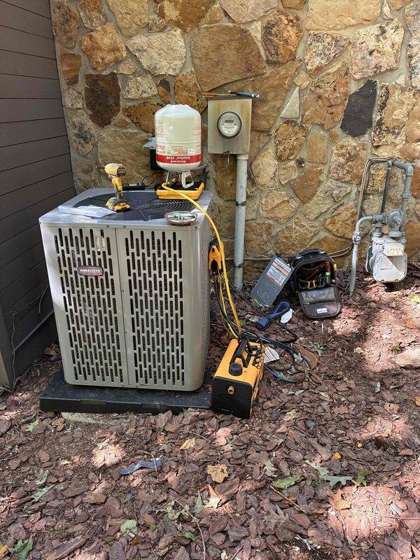 Replaced the failed compressor on the Ameristar condenser under warranty, recovering the system refrigerant with a recovery machine before the swap. Following installation, connected a digital manifold and vacuum gauge to evacuate the system, then recharged with refrigerant to restore proper cooling operation. Replaced the failed compressor on the Ameristar condenser under warranty, recovering the system refrigerant with a recovery machine before the swap. Following installation, connected a digital manifold and vacuum gauge to evacuate the system, then recharged with refrigerant to restore proper cooling operation.