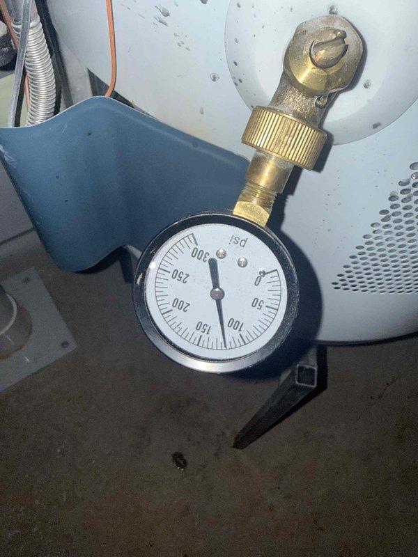 Responded to reports of a leak under the kitchen sink and running toilets. Inspected the plumbing system, including water pressure at the water heater's pressure gauge (reading approximately 100 psi), and inspected the vanity sink and faucet assembly, which showed no visible damage, staining, or buildup. Performed repairs to address the leak and the running toilets, restoring proper operation. Responded to reports of a leak under the kitchen sink and running toilets. Inspected the plumbing system, including water pressure at the water heater's pressure gauge (reading approximately 100 psi), and inspected the vanity sink and faucet assembly, which showed no visible damage, staining, or buildup. Performed repairs to address the leak and the running toilets, restoring proper operation.