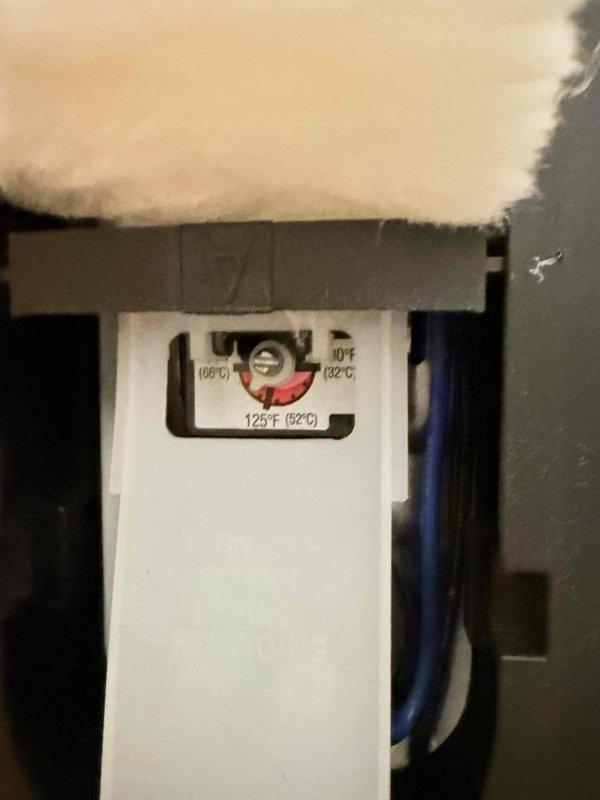 Followed up on a customer complaint of lukewarm hot water after a temperature and pressure (T&P) relief valve installation. Inspected the water heater upper thermostat compartment and found the thermostat set at 125°F. Accessed the thermostat behind the protective cover and adjusted the setpoint to raise the water temperature, then confirmed the unit was operating properly. Followed up on a customer complaint of lukewarm hot water after a temperature and pressure (T&P) relief valve installation. Inspected the water heater upper thermostat compartment and found the thermostat set at 125°F. Accessed the thermostat behind the protective cover and adjusted the setpoint to raise the water temperature, then confirmed the unit was operating properly.