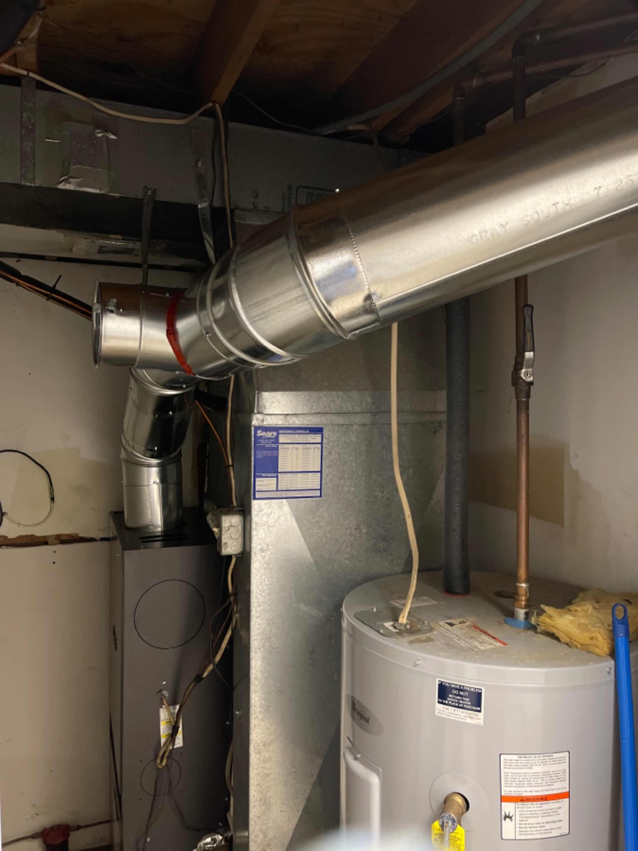 Installed a new furnace flue pipe in Fort Washington MD