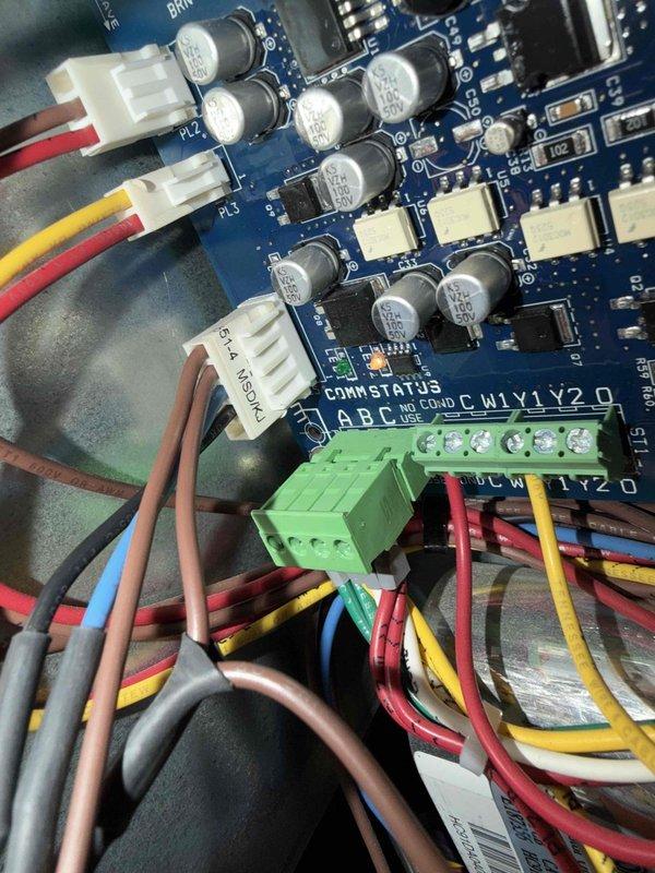 Performed scheduled maintenance on two geothermal units. One unit was found to be non-operational, with inspection revealing issues with the circuit board and wiring connections. Technician John completed the maintenance service but noted the inoperable unit requires follow-up repair.