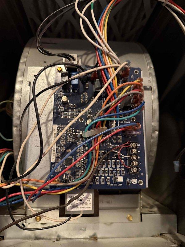 Performed standard HVAC tune-up service including system inspection and filter replacement. Conducted thorough electrical component check of circuit board connections and wiring integrity. Carbon monoxide safety test completed using Klein Tools ET110 meter with readings confirming 0 ppm at supply register, verifying proper system combustion and safe operation.
