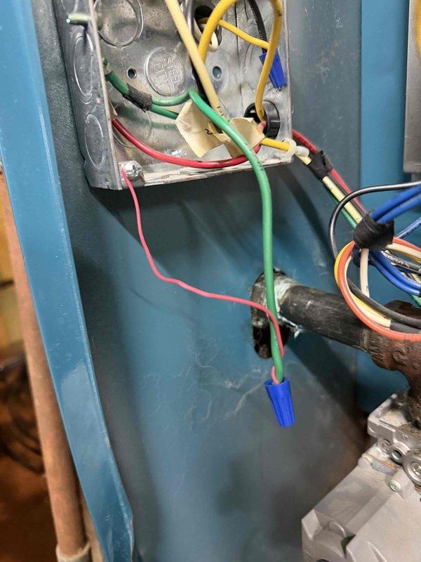 Performed second opinion evaluation on Triangle hydronic system installed previously under Teresa Black account at Sleepy Hollow Pet Ranch. Inspected circulation pumps, expansion tank, and electrical connections at junction box. System appears properly installed and functional with no visible damage. Customer had received competitor quote for repairs that upon inspection appear unnecessary.