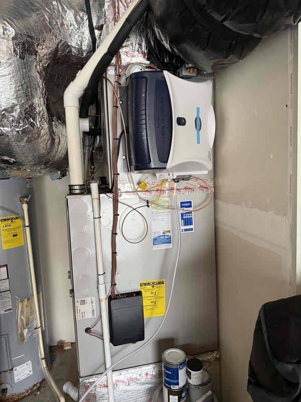 Installed Aprilaire powered humidifier system integrated with existing HVAC equipment, mounting control unit to ductwork and completing necessary electrical connections. Performed scheduled heating maintenance service, ensuring proper system function and optimal indoor air quality performance.