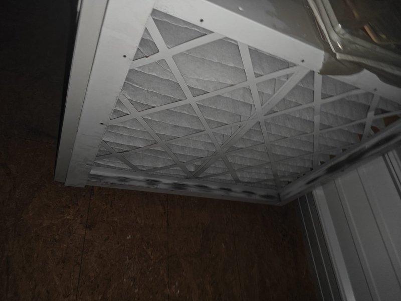 Performed 2025 heating maintenance service (third service) for commercial property, including replacement of multiple filters. Installed 2-16x25x1 filters in the main building and 3-20x25x4 filters in the detached garage per maintenance agreement. Visually documented filter installation and equipment condition.