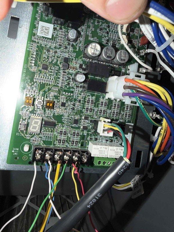Installed new control board for system. Removed existing circuit board and connected all wiring harnesses to appropriate terminals on replacement board. Verified proper operation after installation.
