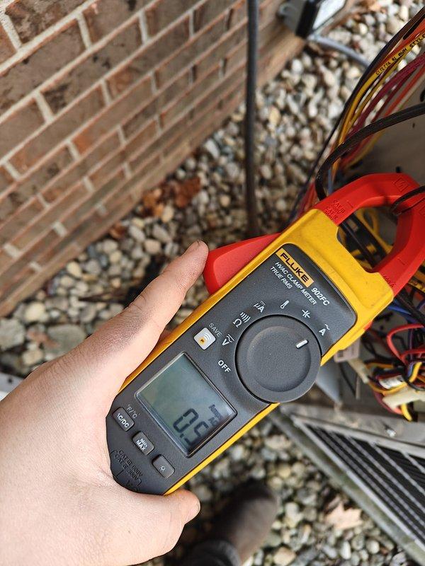 Performed seasonal heating tune-up and conducted electrical diagnostics using Fluke 902FC HVAC clamp meter. Measured amperage readings of 0.3 and 2.0 amps during system operation to verify proper electrical function. Customer reinstated on maintenance program per request.