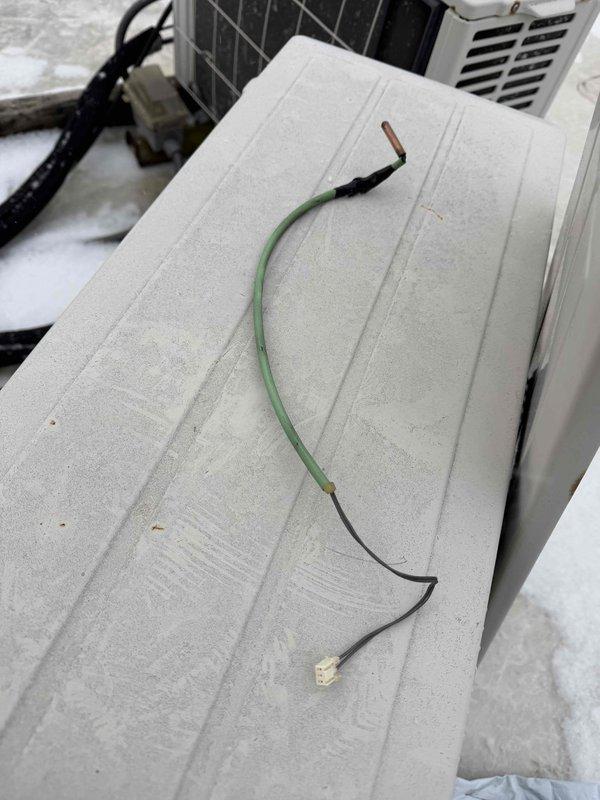Completed quoted repairs on unit #2, which included replacing a damaged electrical wire with a new wire harness. The outdoor condenser unit showed signs of normal wear with dust accumulation on exterior surfaces, and proper electrical connections were verified after installation.