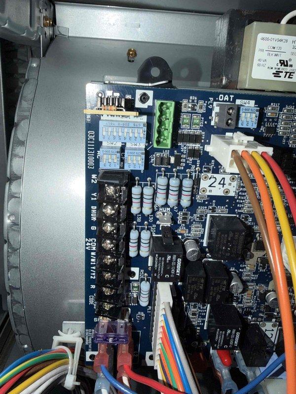 Diagnosed and serviced furnace experiencing high limit lockout (code 126). Inspected control board components and electrical connections, finding multiple issues with the circuit board including damaged capacitors and faulty relays. Replaced control board to resolve the recurring lockout condition.