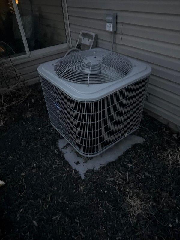 Performed comprehensive tune-up on residential HVAC system, including inspection of evaporator coil assembly and outdoor condenser unit. Verified proper refrigerant levels, cleaned accessible components, and confirmed system operation within manufacturer specifications. Customer advised about maintenance plan renewal options for continued system reliability.