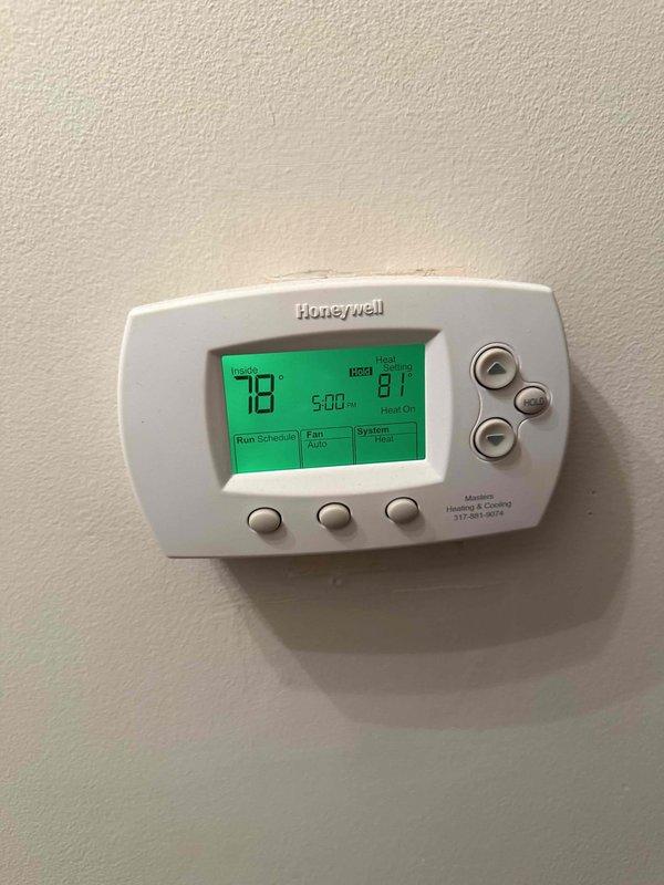 Responded to customer complaint of popping noise during furnace startup and shutdown cycles. Inspected heat exchanger components and found normal operation despite the noise. Checked thermostat settings (Honeywell, set to 81°F) and verified proper heating function. Explained to customer that occasional popping sounds can occur from normal thermal expansion but system is operating safely.