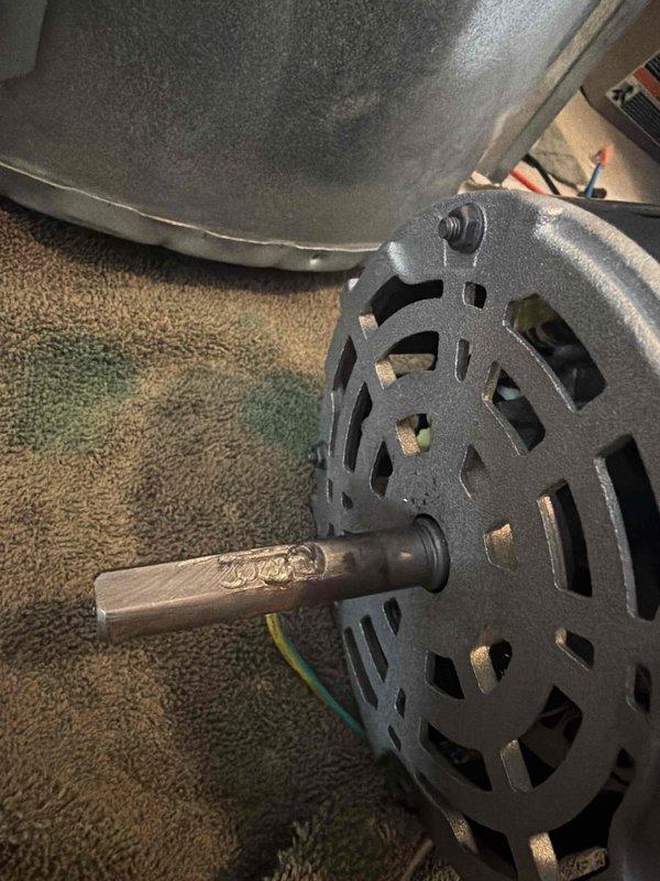 Completed warranty service call to replace defective blower motor and wheel assembly. Disconnected existing wiring and removed failed components. Installed new OEM replacement parts that were on will call at Koch West. Reconnected all electrical terminals and verified proper system operation after installation.