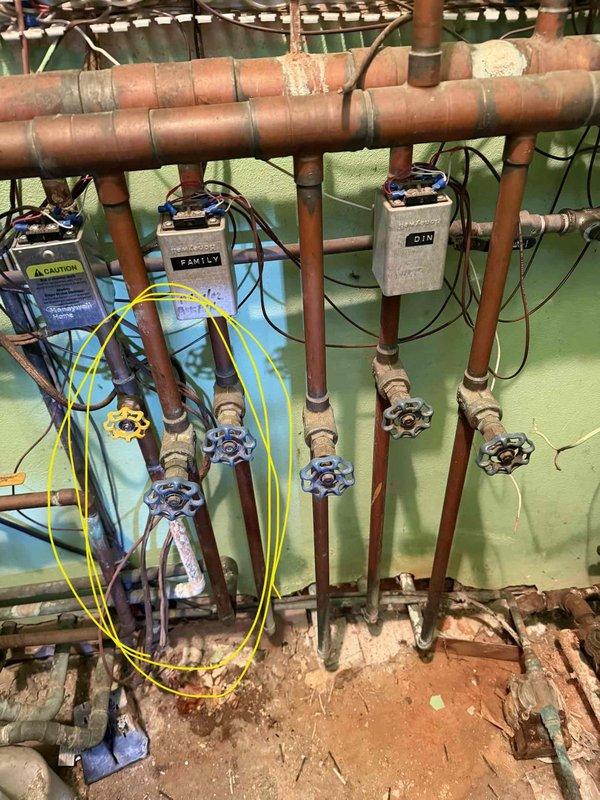 Performed diagnostic assessment on aging boiler system with multiple zone heating issues. Inspected copper piping infrastructure, control valves, and electronic zone control units. Evaluated thermostat functionality and confirmed partial operation of the system. Advised customer that while temporary adjustments were made to improve performance, full system replacement is recommended due to extensive wear and deterioration.