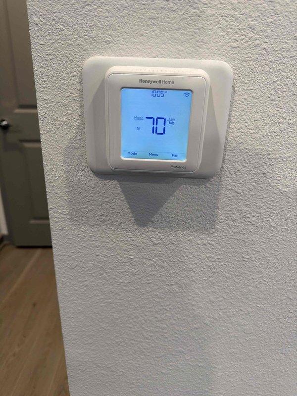 Responded to second opinion request for furnace evaluation. Verified system operation with temperature readings showing 73.2°F at supply duct while thermostat was set to 70°F with mode in "Off" position. Confirmed unit is functioning properly as reported by previous technician; tenant concerns appear unfounded as ambient temperature exceeds setpoint.