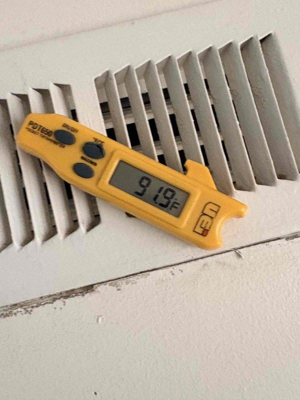 Completed quoted repairs for HVAC system that was not cooling properly. Temperature readings showed significant discrepancy between thermostat setting and actual room temperature (41°F indoor reading on thermostat while actual supply air temperature measured at 9.19°F). Adjusted thermostat calibration and verified proper system operation before completing service.