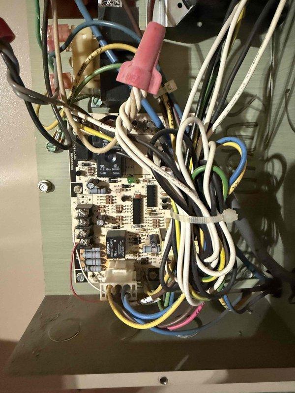 Responded to no-heat call for commercial hanging heater. Upon inspection, identified blown fuse on control board. Replaced fuse, tested system operation, and verified proper heating function restored. Unit is now operating normally.