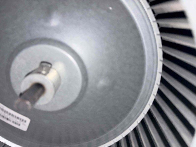Performed annual tune-up on 9-year-old furnace system. Inspected blower assembly and confirmed proper condition of fan wheel components. Conducted electrical testing with clamp meter, measuring current draw at 5.17 amps, which is within normal operating parameters.