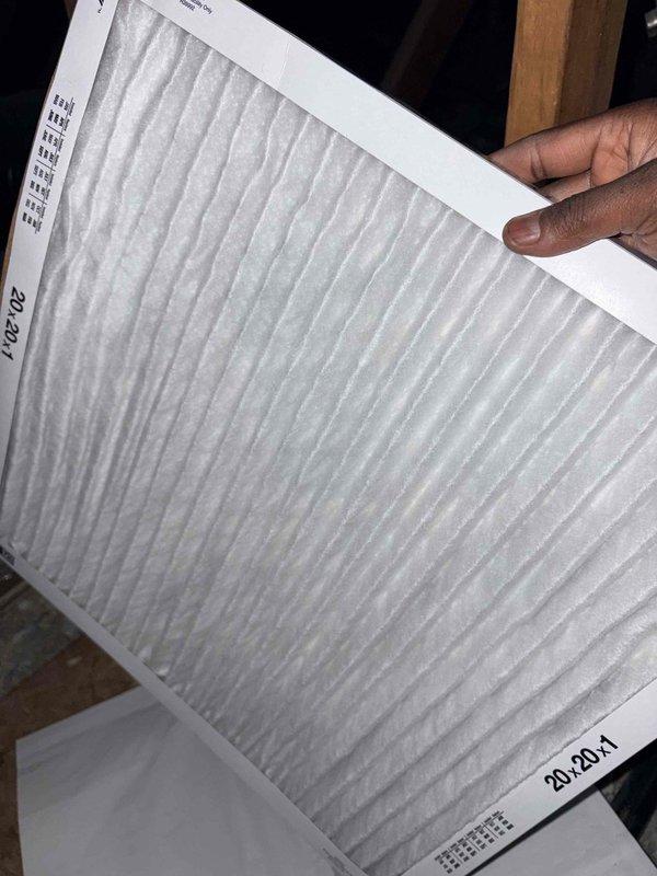 Performed heating maintenance on Suite C's system per maintenance agreement. Checked and replaced 20x20x1 air filter. Measured temperature readings (52.3°F) on supply ductwork to verify proper system operation.