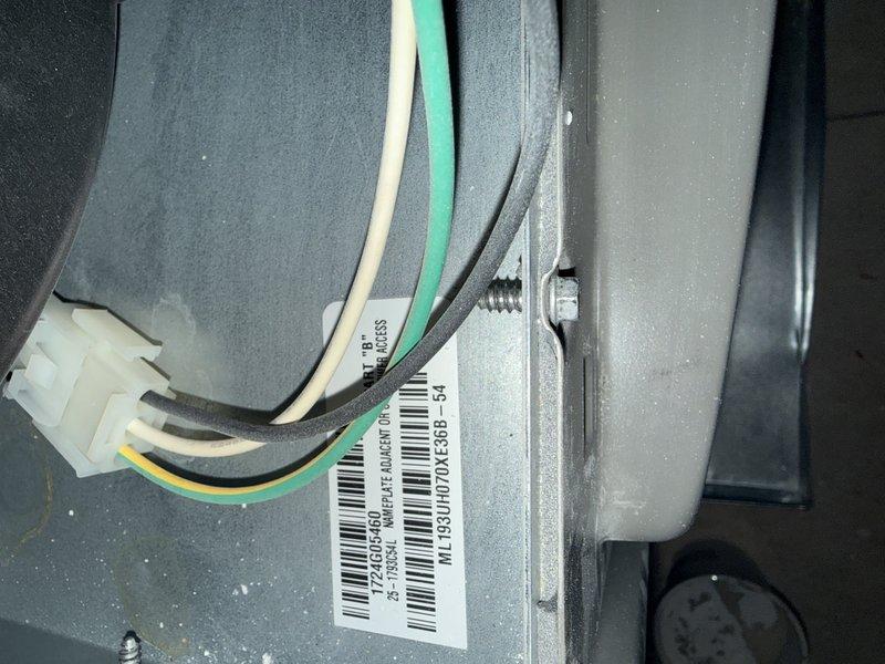Performed inspection of dual zone HVAC system with focus on wiring connections. Examined thermostat wiring configuration, noting proper terminal connections (W2, C, RH, Y1, Y2, G, OB, RC) with corresponding color-coded wires. Verified all connections were secure and properly terminated at both the control board and thermostat.