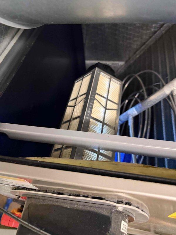 Completed 2025 heating maintenance service, including filter inspection and replacement. Performed electrical system check with clamp meter, confirming normal amperage draw of 0.5A on the system components. All systems operating within specifications.