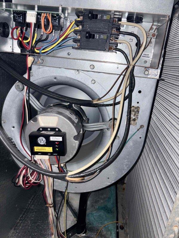 Performed geothermal maintenance tune-up, including inspection of the blower motor assembly and electrical connections. Conducted temperature measurements using digital testing equipment to verify system operation. Customer opted to renew maintenance agreement.