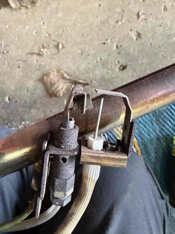 Performed annual heating maintenance on system. Inspected gas valve and pressure regulator, confirming proper operation. Observed clean, blue flame pattern during combustion test, indicating efficient operation with no signs of flame rollout or delayed ignition.