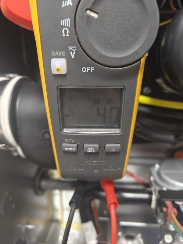 Performed heating system maintenance with comprehensive electrical diagnostics. Measured microamp readings of 40μA and 58.5A using Fluke 902FC HVAC clamp meter to verify proper flame sensor operation and motor amperage draw. All readings within manufacturer specifications, ensuring safe and efficient system operation for the heating season.