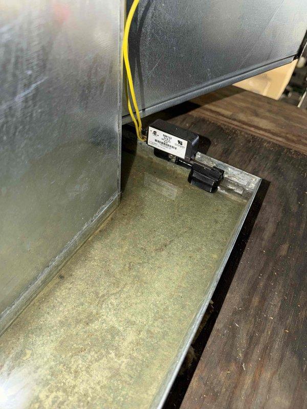 Responded to service call for two non-operational hanging heaters in the EDM area. Inspected Grundfos pump system and associated electrical components, including 240V connections. Examined unit's electronic control module which showed signs of wear, requiring further diagnosis to restore heating functionality.