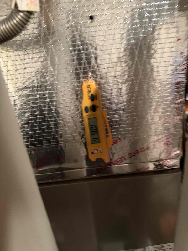 Conducted comprehensive heating maintenance on dual systems. Performed pressure testing with readings of 336 PSI on primary unit and temperature verification (100°F) on secondary system. Both systems inspected, tested, and confirmed operating within manufacturer specifications.