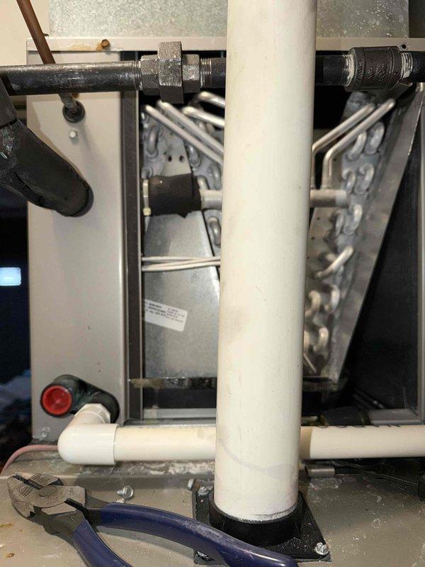 Completed annual heating maintenance service on residential forced air system. Inspected exterior venting terminations and confirmed proper clearance and condition. Examined heat exchanger assembly and verified all connections are secure with no signs of deterioration or leakage.
