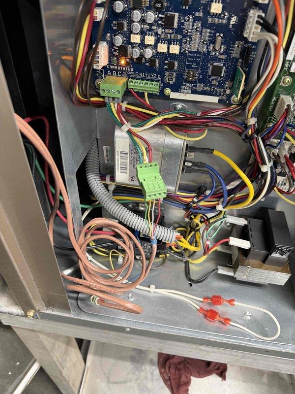 Performed routine heating maintenance on three geothermal units, excluding newly installed units from Summer 2025. Inspected and serviced Bosch equipment, including checking control circuits and pressure readings on the hydronic system. Disabled auxiliary heat function on thermostats for new geothermal units as per requirements, and addressed Y-strainer and plumbing issues near the filter rack as previously authorized.