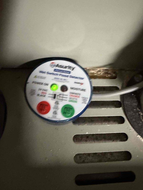 Successfully completed quoted repair work involving installation and verification of an Assured Wet Switch Flood Detector system. Confirmed proper operation of the device with power indicator illuminated green, and completed all necessary connections to the equipment. Work was finished on schedule per customer's time constraints.