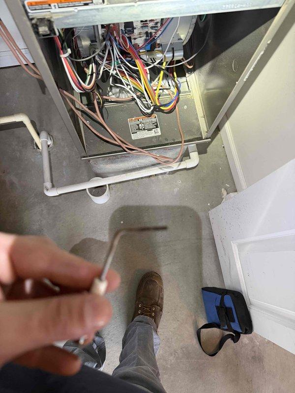 Performed comprehensive heating tune-up for new maintenance plan customer. Inspected furnace wiring connections and components for proper operation. Conducted carbon monoxide testing at supply register to verify safe operation and proper combustion.