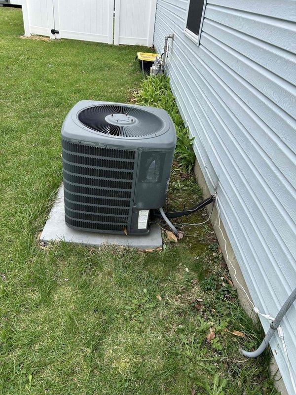 Completed full system replacement estimate for residential HVAC system including existing Bryant furnace located in basement utility room and outdoor condensing unit. Evaluated current equipment condition, ductwork configuration, electrical connections, and condensate drainage system to provide comprehensive replacement recommendations for complete heating and cooling system upgrade.